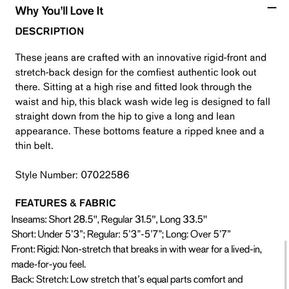 Express Black Wide Leg Distressed Jeans - Picture 6 of 7